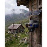 Marsilyan Güneş Enerjili Çiftlik Kamerası 3 Lensli 9mp Solar Kamera 2 Yıl Garantili - Renkli - standart