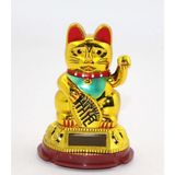 Marsilyan™- Güneş Enerjili Pati Salayan Şans Kedisi ( Maneki Neko ) ALK2931 - Renkli