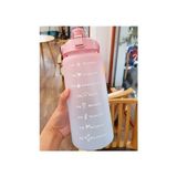 Marsilyan Günlük Motivasyon Su Matarası 2 Litre - Renkli