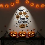 Marsilyan Halloween Temalı Balkabaklı Duvar Sticker Seti - Renkli