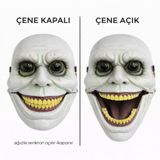 Marsilyan Hareketli Çene Mekanizmalı Yeşil Korku Maskesi