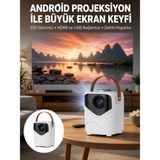 Marsilyan Hd Ayaklı Portatif Projeksiyon Cihazı Bluetooth Wifi Akıllı Android Işlemcili Yeni Nesil - 1