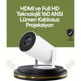 Marsilyan- HDMI ve USB Girişli Uzun Ömürlü Ampullü Projeksiyon - Renkli - standart
