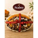 Marsilyan Hediyelik Kayısı Tabağı – 1 kg | Premium Karışık Malatya Kuru Kayısı Tabağı - 0,035 gr