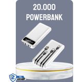 Marsilyan Hızlı Şarj Destekli 20.000MAH Powerbank USB Type-C Lightning LCD - 001-Renkli