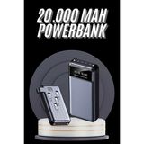 Marsilyan Hızlı Şarj Özellikli 20.000 Mah Dijital Göstergeli USB Girişli Android ve Ios Uyumlu Powerbank - Çok Renkli