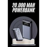 Marsilyan Hızlı Şarj Özellikli 20.000 Mah Dijital Göstergeli USB Girişli Android ve Ios Uyumlu Powerbank - Renkli - standart