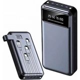 Marsilyan Hızlı Şarj Özellikli 20.000 Mah Dijital Göstergeli USB Girişli Android ve Ios Uyumlu Powerbank - Renkli