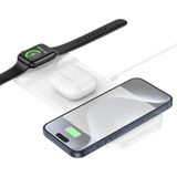 Marsilyan Hoco Cq5 3in1 Wireless Kablosuz Hızlı Şarj Standı (Telefon-Kulaklık-Apple Watch) - Siyah - standart