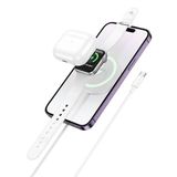 Marsilyan HOCO CW50 15W AirPods + Apple Watch+iPhone 3in1 Kablosuz Manyetik Hızlı Şarj Aleti-(5775)