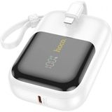 Marsilyan Hoco Q20 Fountain 10000MAH 22.5W+PD20W Dijital Göstergeli Kablolu Powerbank - Mor