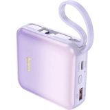 Marsilyan Hoco Q23 Blade 10000MAH 22.5W+PD20W Kablolu Powerbank - Mor