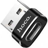 Marsilyan Hoco Ua6 Erkek USB To Dişi Type-C Dönüştürücü Çevirici Adaptör - Siyah - standart