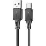 Marsilyan Hoco X101 Assistant USB To Type-C 3A Hızlı Şarj ve Data KABLOSU-(5775) - 20W GaN Black