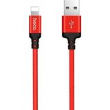 Marsilyan Hoco X14 Iphone 14-13-12-11 USB Data ve Hızlı Şarj Kablosu - Kırmızı - standart