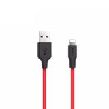 Marsilyan HOCO X21 USB to iPhone Lightning 2A Silikon Hızlı Şarj ve Data Kablosu-(5775)