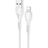 Marsilyan Hoco X37 Iphone 14-13-12-11 Lightning Şarj ve Data Kablosu 1m 2.4A - Beyaz - standart