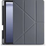 Marsilyan Huawei Honor Pad X9 11.5 Kılıf Kalemlikli Mars Tablet Kılıfı - Koyu Gri - Renkli