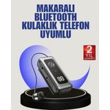 Marsilyan İçi Sarılabilen Kablo Ve Yaka Klipsli Bluetooth Kulaklık - Çok Renkli