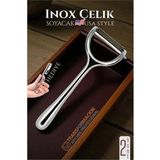 Marsilyan Inox Soyacak - Sebze Soyacağı - Kabak Dolma Oyacağı 2 Li Set 722012 - Renkli