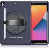 Marsilyan iPad 10.2 (7.nesil) Kılıf Hand Strap Tablet Kılıfı - Lacivert - Renkli
