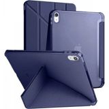 Marsilyan iPad 2022 10.9 (10.nesil) Kılıf Kalemlikli Mars Tablet Kılıfı - Lacivert - Renkli