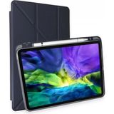 Marsilyan iPad Air 4 10.9 Kılıf Kalemlikli Mars Tablet Kılıfı - Lacivert - Renkli