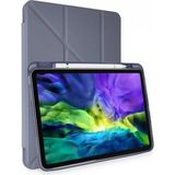 Marsilyan iPad Air 4 10.9 Kılıf Kalemlikli Mars Tablet Kılıfı - Lavender - Renkli