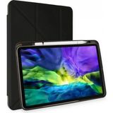 Marsilyan iPad Air 4 10.9 Kılıf Kalemlikli Mars Tablet Kılıfı - Siyah - Renkli