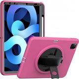 Marsilyan iPad Pro 11 (2018) Kılıf Hand Strap Tablet Kılıfı - Pembe - Renkli