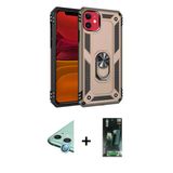 Marsilyan™- İphone 11 Kılıf Ahenk Klasik Koleksiyonu - Şeffaf 360 Full Body Arka Koruyucu + Raze Metal Kamera Lens - Mı