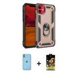 Marsilyan™- İphone 11 Kılıf Ahenk Klasik Koleksiyonu - Siyah Buffer Cam Ekran Koruyucu + Neon Fosforlu Kamera Lens - Yl