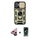 Marsilyan™- İphone 11 Kılıf Ahenk Klasik - Siyah 360 Mat Full Body Arka Koruyucu + Raze Metal Kamera Lens - Sh