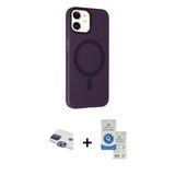 Marsilyan™- İphone 11 Kılıf Çekirdek Modern Prime - Şeffaf Royal Nano Ekran Koruyucu + Pers Alüminyum Kamera Lens - Lt