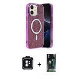 Marsilyan™- İphone 11 Kılıf Eksen Çizgi - Şeffaf 360 Full Body Arka Koruyucu + Pvd Metal Kamera Lens - Sh