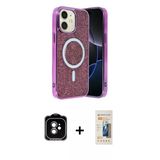 Marsilyan™- İphone 11 Kılıf Eksen Çizgi - Siyah 6D Mat Seramik Hayalet Nano Ekran Koruyucu + Pvd Metal Kamera Lens - Tu