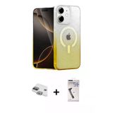 Marsilyan™- İphone 11 Kılıf Eksen Minimal Özel Seri - Şeffaf Uv Polymer Nano Ekran Koruyucu + Pers Alüminyum Kamera Lens