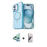 Marsilyan™- İphone 11 Kılıf Kıvılcım Form Prime - Siyah Bilvis 3D Mat Cam Ekran Koruyucu + Raze Metal Kamera Lens - Mı