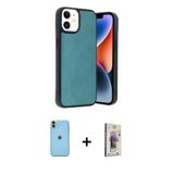Marsilyan™- İphone 11 Kılıf Kıvılcım Işık Serisi - Siyah Bilvis 3D Cam Ekran Koruyucu + Neon Fosforlu Kamera Lens - Tu