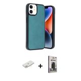 Marsilyan™- İphone 11 Kılıf Kıvılcım Işık Serisi - Siyah Bilvis Hayalet Cam Ekran Koruyucu + Renkli Kamera Lens Koruma C