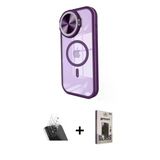 Marsilyan™- İphone 11 Kılıf Kıvılcım Modern Koleksiyonu - Siyah Bilvis Hayalet Cam Ekran Koruyucu + Kamera Lens Koruma C