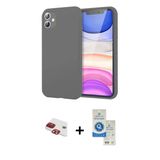 Marsilyan™- İphone 11 Kılıf Kozmos Yansıma Özel Seri - Şeffaf Royal Nano Ekran Koruyucu + Pers Alüminyum Kamera Lens - K
