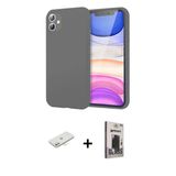 Marsilyan™- İphone 11 Kılıf Kozmos Yansıma Özel Seri - Siyah Bilvis Hayalet Cam Ekran Koruyucu + Renkli Kamera Lens Koru