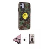 Marsilyan™- İphone 11 Kılıf Nova Doku Koleksiyonu - Siyah Bilvis Hayalet Cam Ekran Koruyucu + Raze Metal Kamera Lens - S