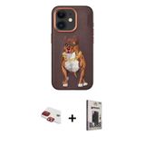 Marsilyan™- İphone 11 Kılıf Nova Form Koleksiyonu - Siyah Bilvis Hayalet Cam Ekran Koruyucu + Pers Alüminyum Kamera Lens