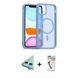 Marsilyan™- İphone 11 Kılıf Siluet Minimal Prime - Şeffaf Uv Polymer Nano Ekran Koruyucu + Raze Metal Kamera Lens - Mı
