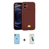 Marsilyan™- İphone 11 Kılıf Vadi Çizgi Prime - Şeffaf Pasifik Cam Ekran Koruyucu + Neon Fosforlu Kamera Lens - Tu