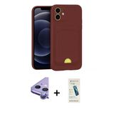 Marsilyan™- İphone 11 Kılıf Vadi Çizgi Prime - Şeffaf Pasifik Cam Ekran Koruyucu + Raze Metal Kamera Lens - Mr