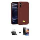 Marsilyan™- İphone 11 Kılıf Vadi Çizgi Prime - Siyah 3D Antistatik Mat Seramik Nano Ekran Koruyucu + Kamera Lens Koruma