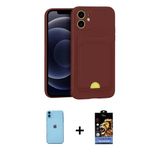 Marsilyan™- İphone 11 Kılıf Vadi Çizgi Prime - Siyah Buffer Hayalet Cam Ekran Koruyucu + Neon Fosforlu Kamera Lens - Mı
